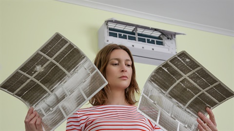 Cleaning air conditioner filters