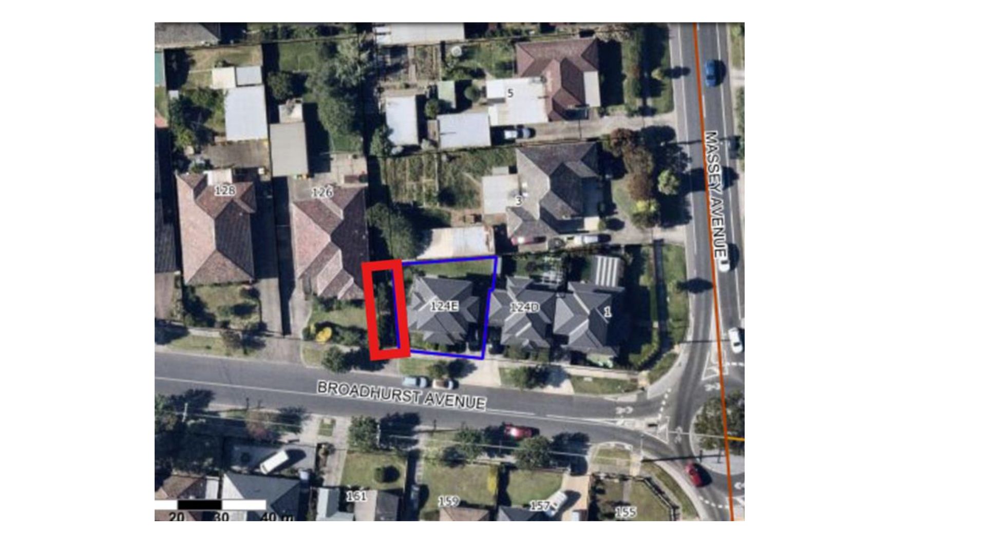 Aerial view of Broadhurst Avenue in Reservoir