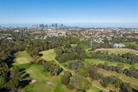 Northcote Golf Course aerial view