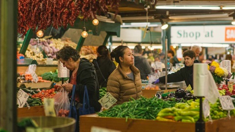 Person at Preston Market