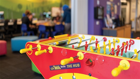 Foosball at The Hub