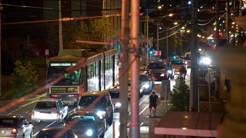 traffic at night