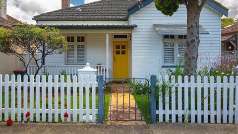 House with a picket fence